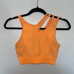 Orange Asymmetric Gymshark Sports Bra